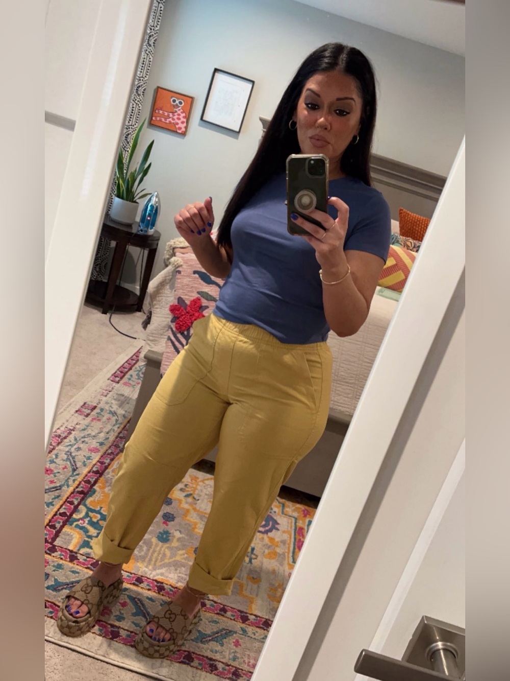 Old Navy Men's Mustard Cargo Pants